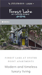 Mobile Screenshot of forestlakeatoysterpoint.com